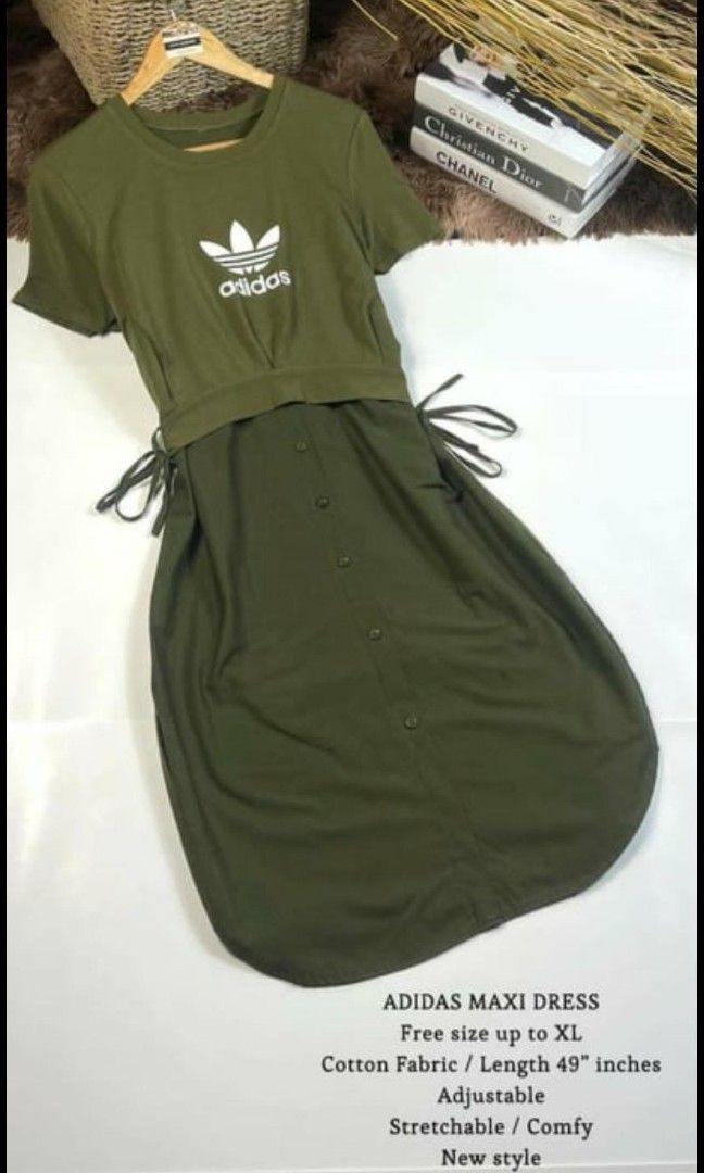 Adidas maxi dress xl sales