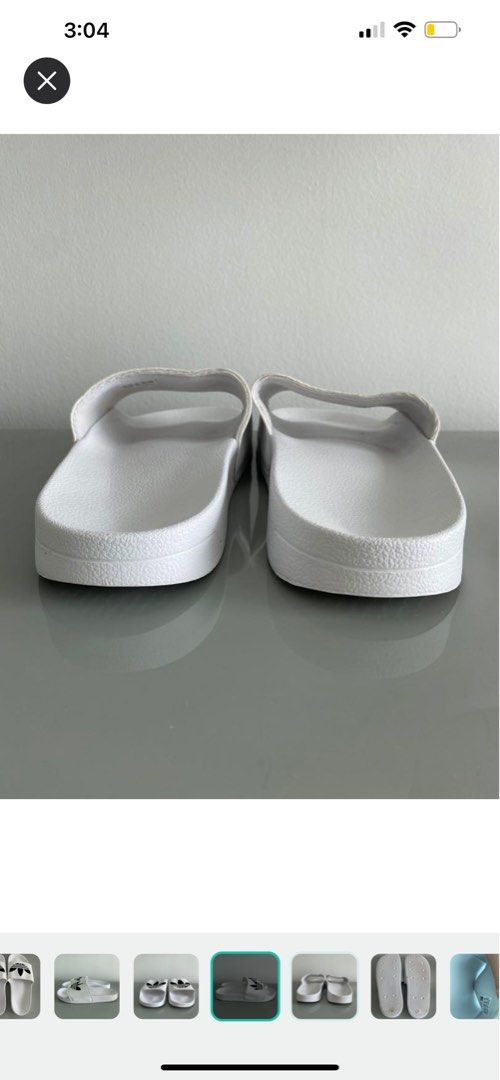 ADIDAS Men s Adilette Lite Slides Slippers in White UK 11 US 11 EU 46