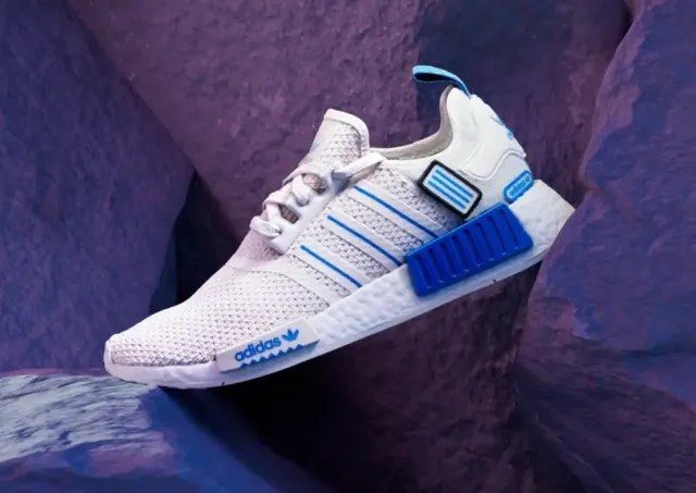 Adidas Nmd R1 White Blue Bird Boost Running Shoes Mens Size 10UK GX0999 Carousell
