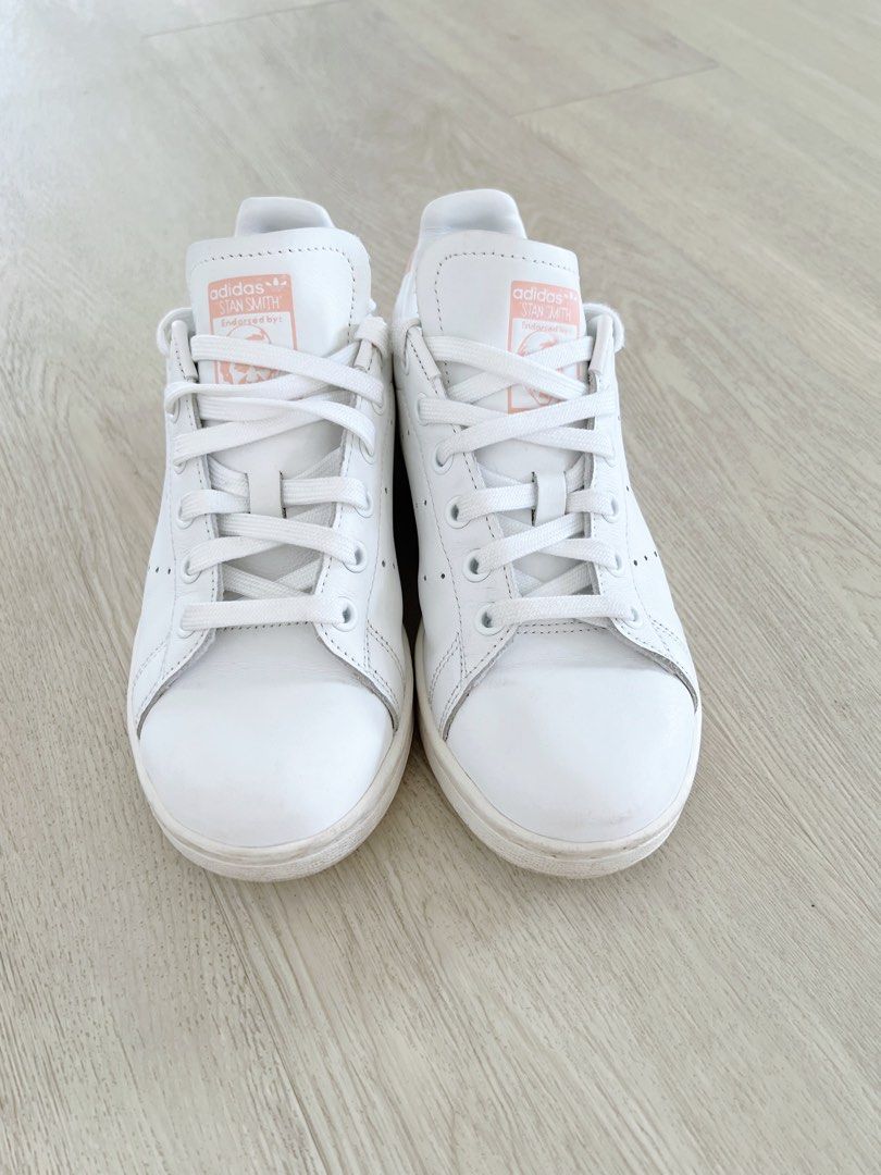 Adidas Originals Stan Smith Sneakers White and Pale Pink US5.5