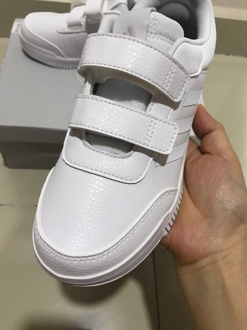 Adidas white school shoes, Babies u0026 Kids, Babies u0026 Kids Fashion on Carousell