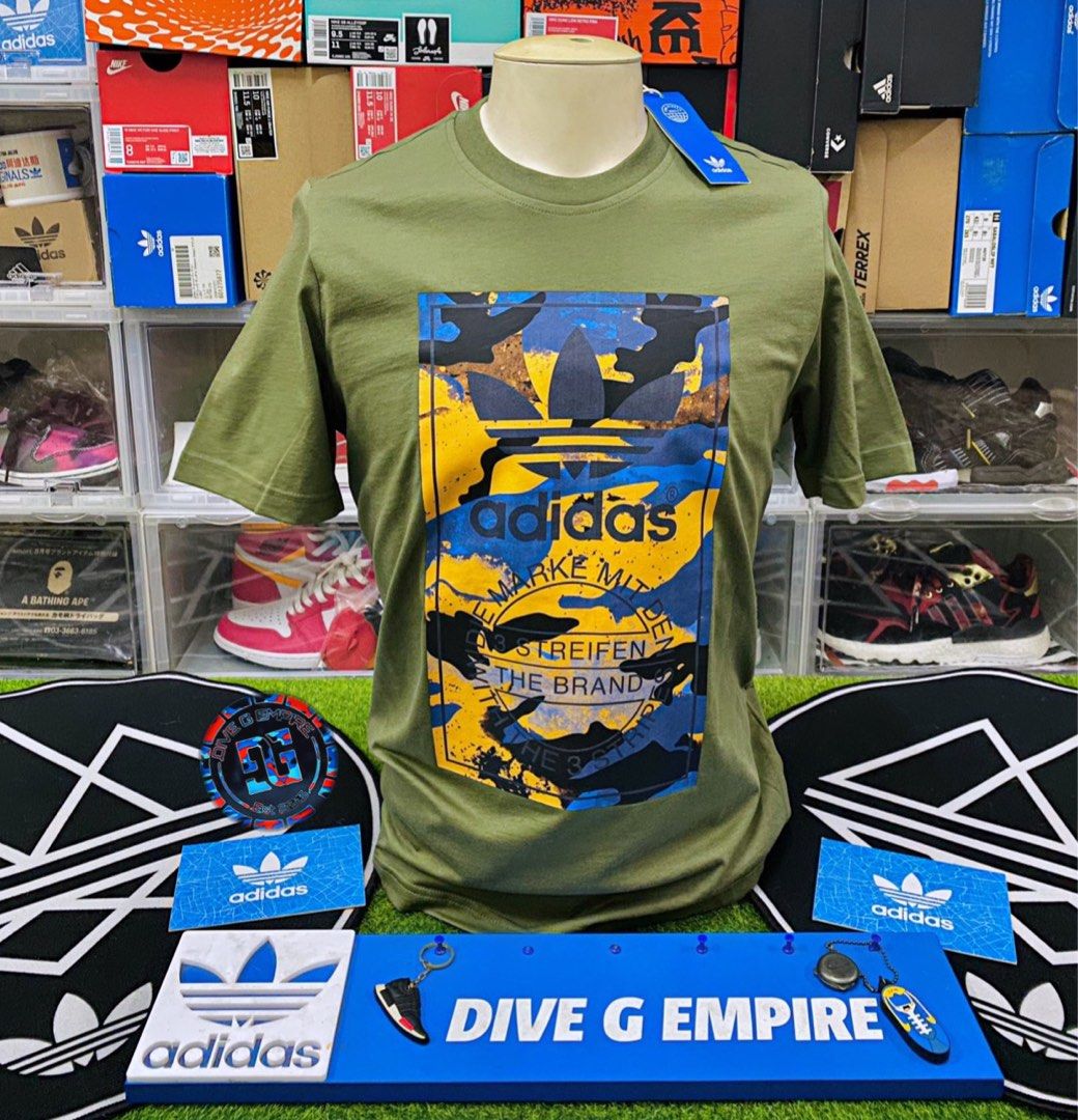 ADIDAS TREFOIL GRAPHIC CAMO TEE