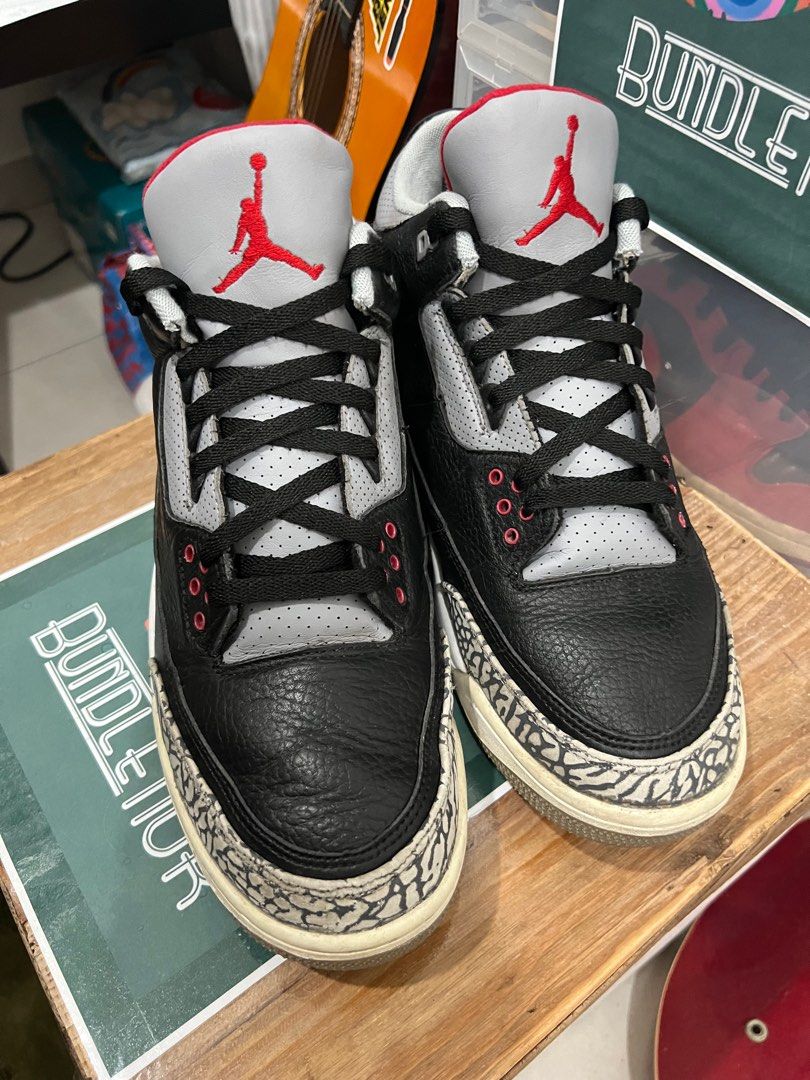 Jordan retro 3 sale black cement 211
