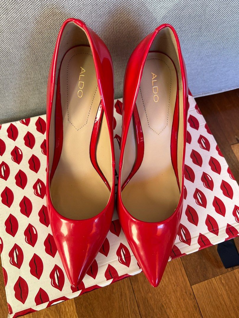 ALDO Stessy red high heels Women s Fashion Shoes on Carousell