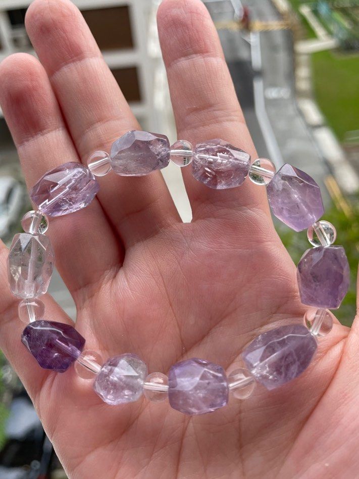Purple crystal bracelet shop