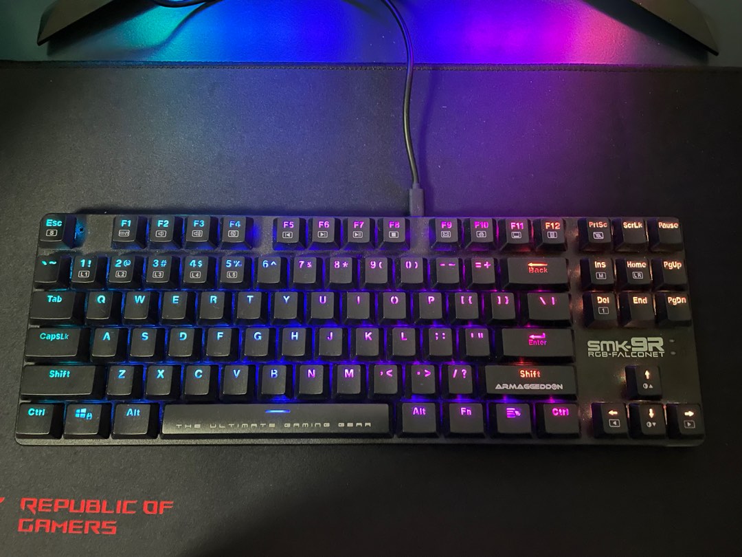 Armaggeddon SMK-9R Mechanical Gaming Keyboard Low-Profile Wired ...