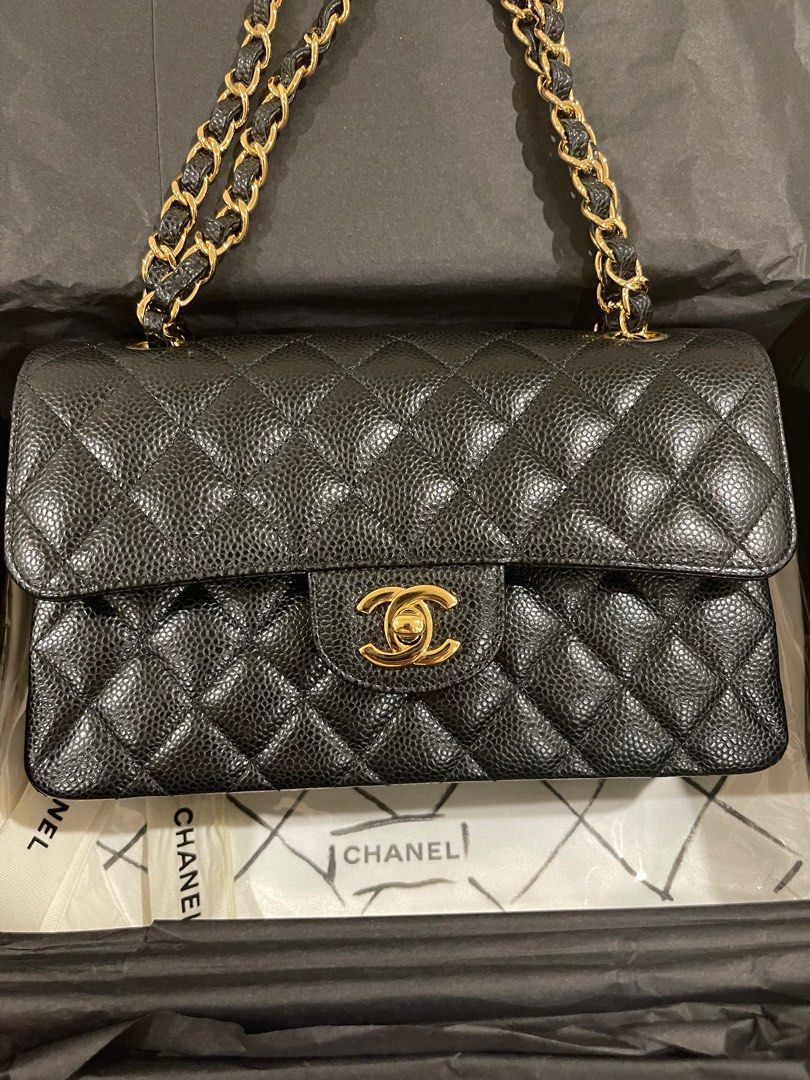 Authentic Chanel small classic double flap, Luxury, Bags & Wallets on  Carousell