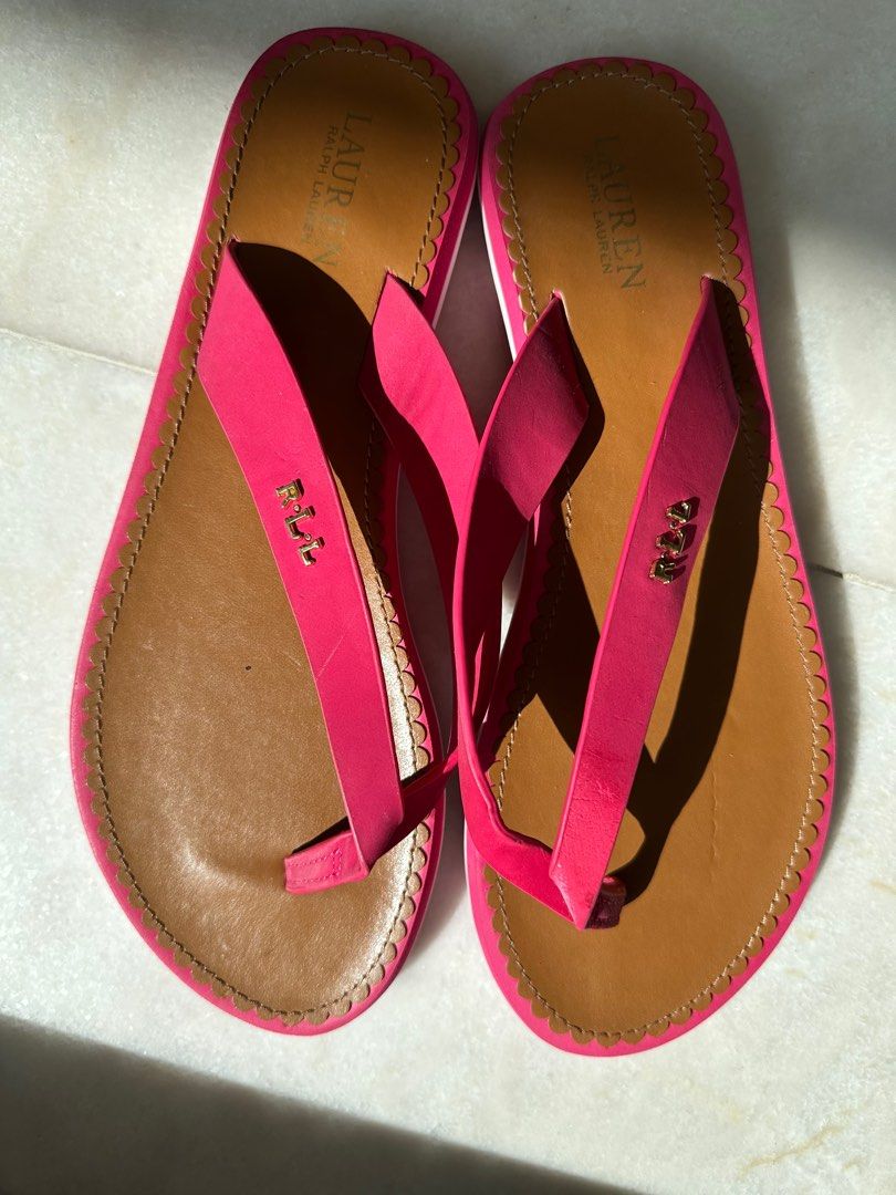 Ralph lauren flip flops ladies shop