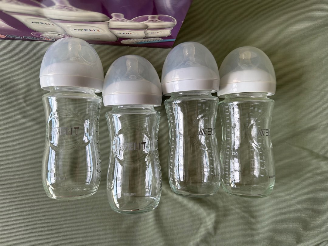 Avent Glass Bottle 240ml, Babies & Kids, Nursing & Feeding
