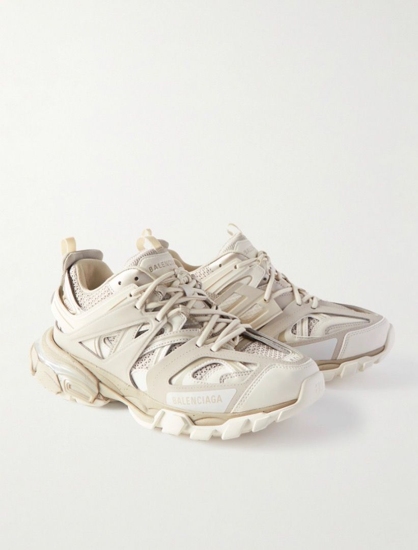 Balenciaga Track Sneakers White/Cream, Men's Fashion, Footwear ...