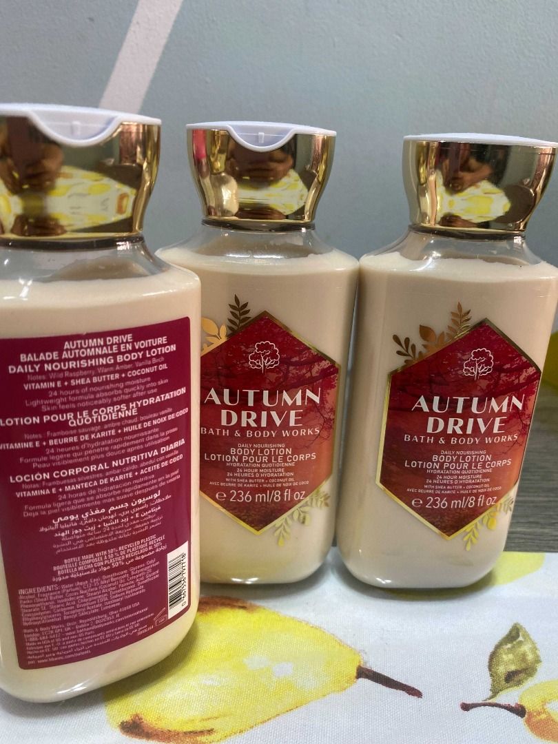 BATH AND BODY WORKS BODY LOTION AUTUMN DRIVE 236ml 100 legit Original