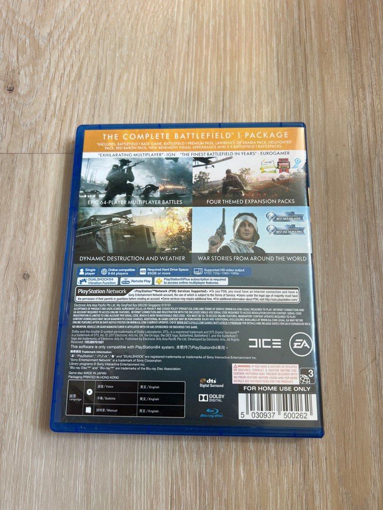 Battlefield 1 Revolution - Jeu PS4 Complet - État Correct, Fonctionnel