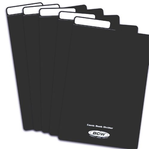 BCW Black Tall Comic Book Dividers (Pack of 3), Hobbies & Toys, Books
