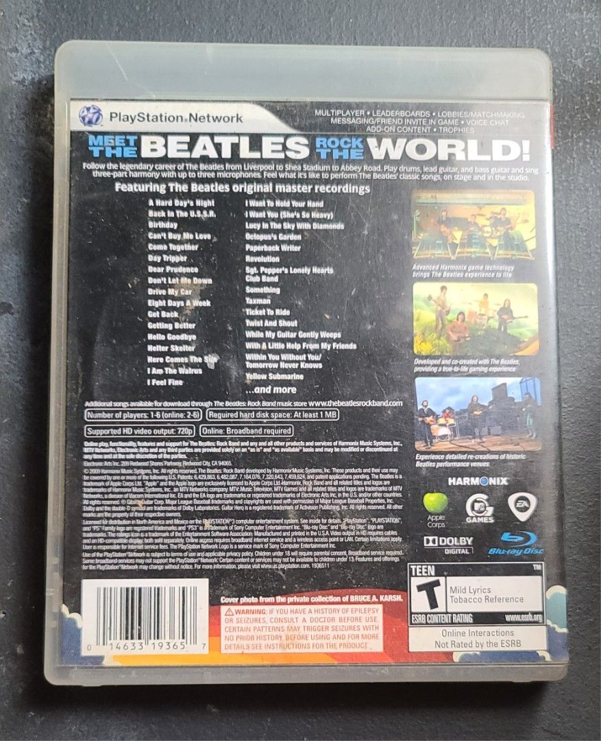 Beatles Rockband for PS3 (Category: PlayStation) located in Quezon City. Submitted by raid.my.closet. (Listing ID 1236871060, Image 2). Description: .