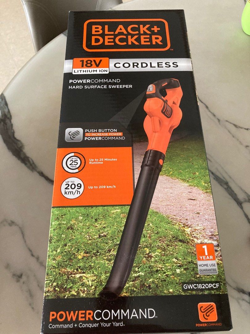 Black and decker hotsell cordless broom 18v