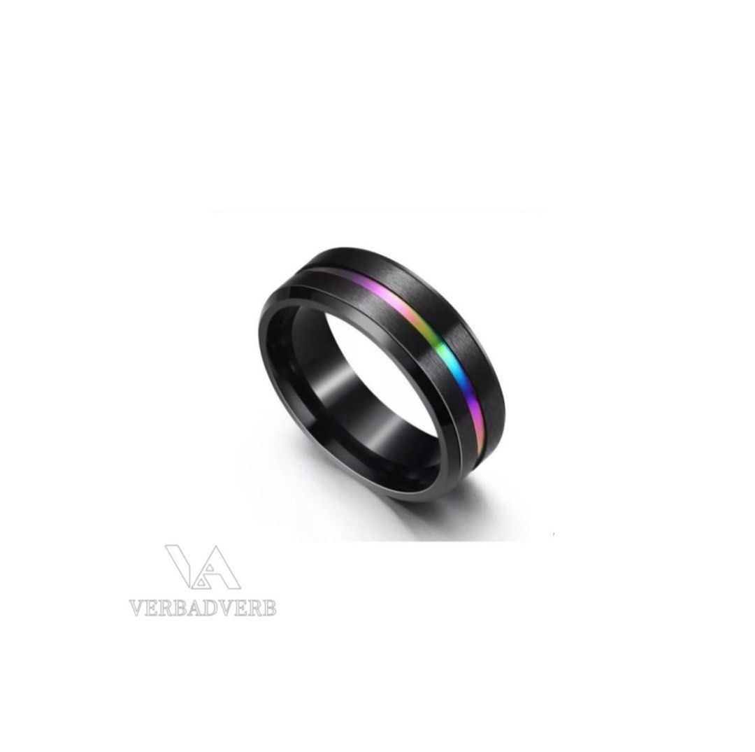 Mens fashion hotsell rings black
