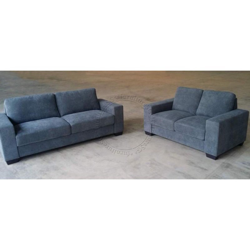 Black/Grey Fabric Sofa (2 or 3 Seater) (FREE INSTALLATION), Furniture & Home Living, Furniture