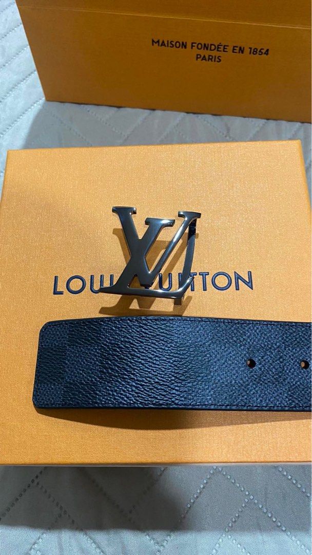 Louis Vuitton Men's Reversible Damier Graphite Map Belt