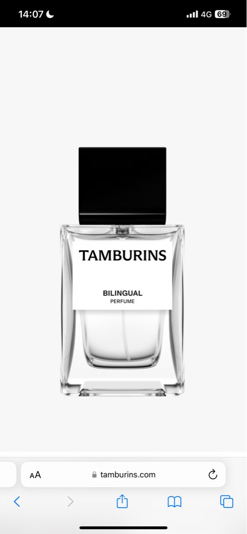 BNIB Tamburins Bilingual Perfume - 50ml, Beauty & Personal Care