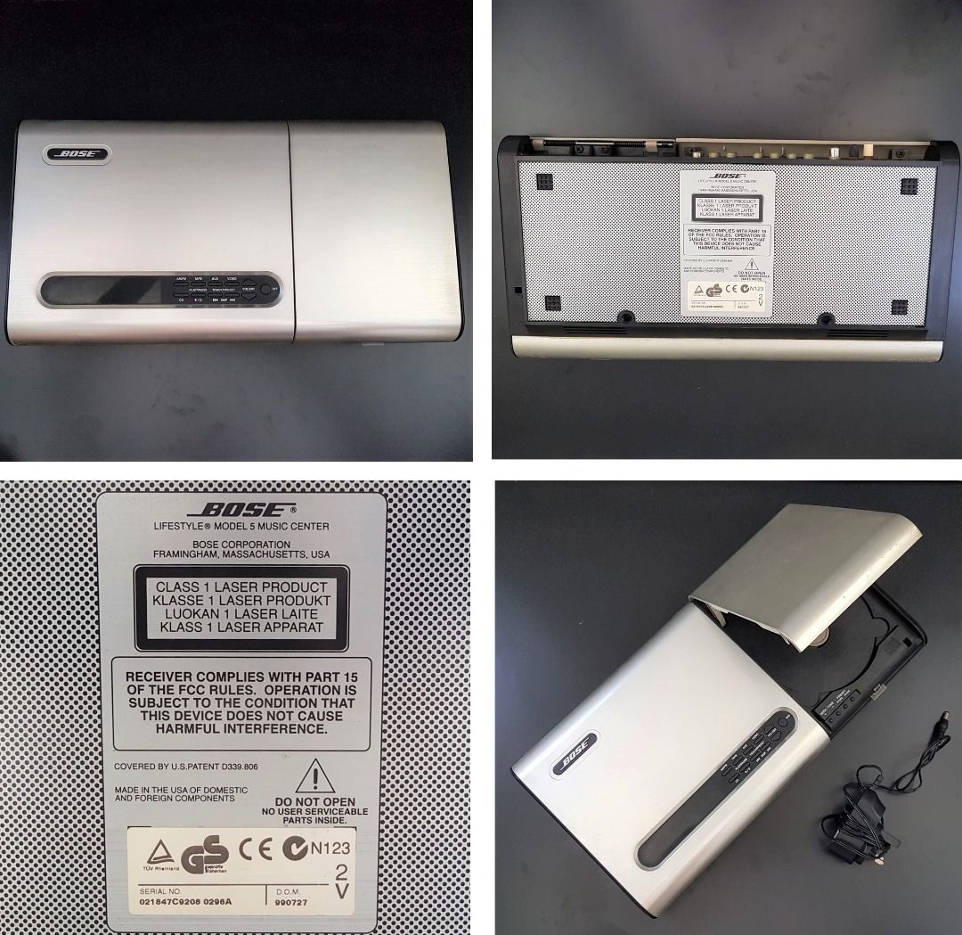 Bose Lifestyle 5, Amplifier, CD Player, AM/FM Radio Receiver, 200