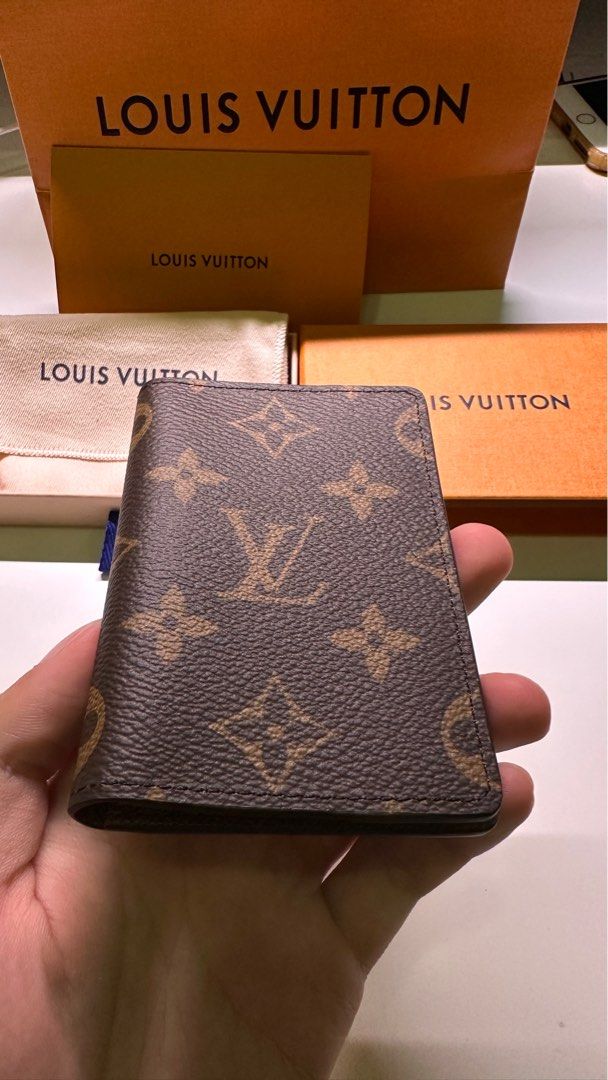 Authentic Louis Vuitton Card Wallet Brown Damier With Box And Dustbag Mens   eBay