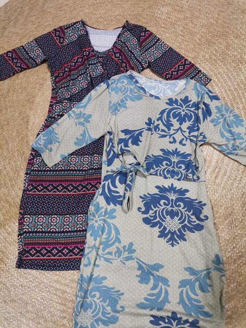 Breast Feeding Dress (Category: Dresses) located in Cavite. Submitted by takeyourpick2020 (Listing ID 1236904985, Image 1). Description: Breast Feeding Dress Fits Small to Large frame Like New 280 each Take both for 500 Super nice ng tela neto susunod sa hubog ng katawan..