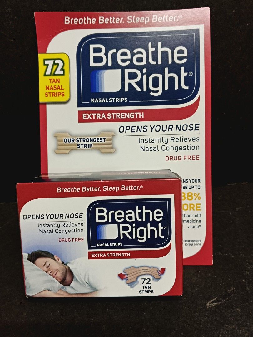 Breathe Right 72pcs (1 box) Nasal Strip Nasal Congestion/ Sinus