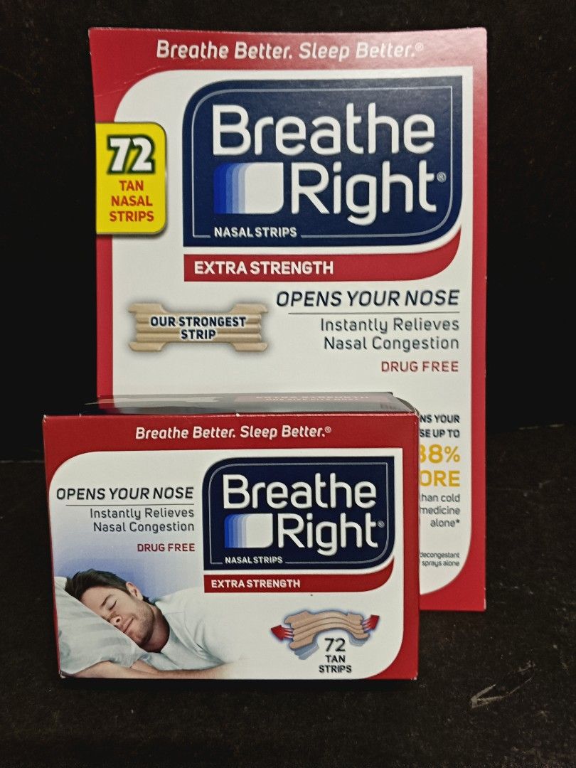 Breathe Right 72pcs (1 box) Nasal Strip Nasal Congestion/ Sinus