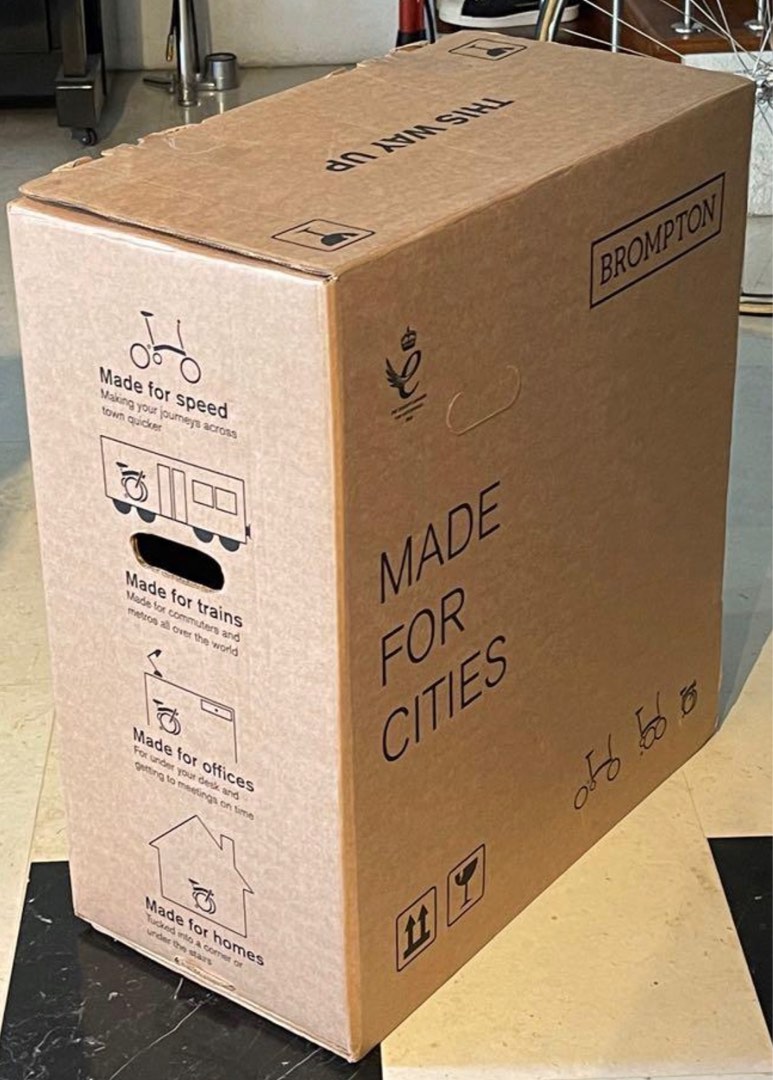 Brompton cardboard box store