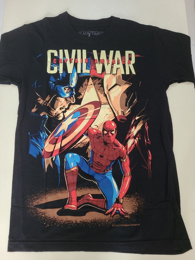Captain america civil on sale war t shirt