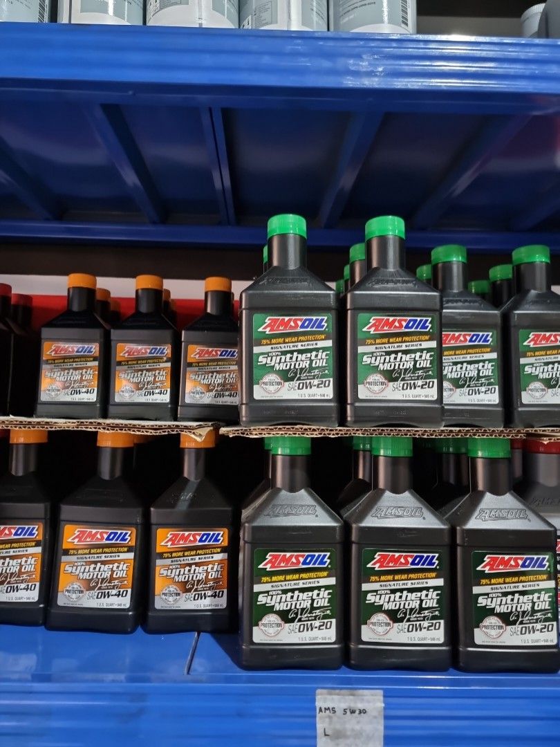 Car Servicing AMS oil 5w30/5w40 /signature 5w30/0w40/0w20/European 5w40 (Category: General Servicing) located in Singapore. Submitted by prolineautowerks (Listing ID 1188057764, Image 3). Description: AMS oil signature 5w30/0w40/0w20 AMS oil European 5w30/5w40 We specialise in *engine diagnosis *brake upgrade *suspension *battery *Air conditioning services *Rebuild engine *Rebuild transmission *Tyre&Rim *insurance claim *spray paint *4 bottle ams