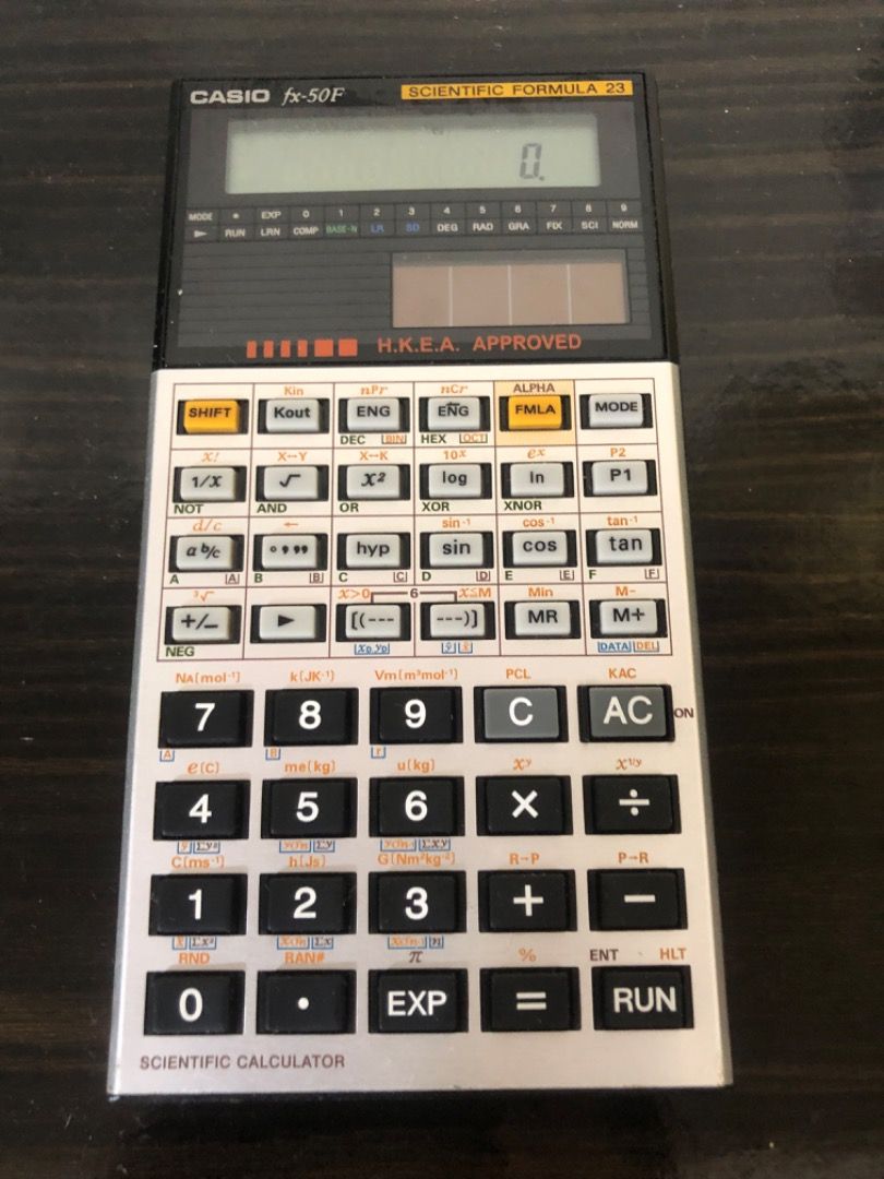 Casio fx50f sales