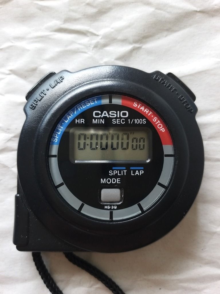 Casio hs 3 stopwatch top