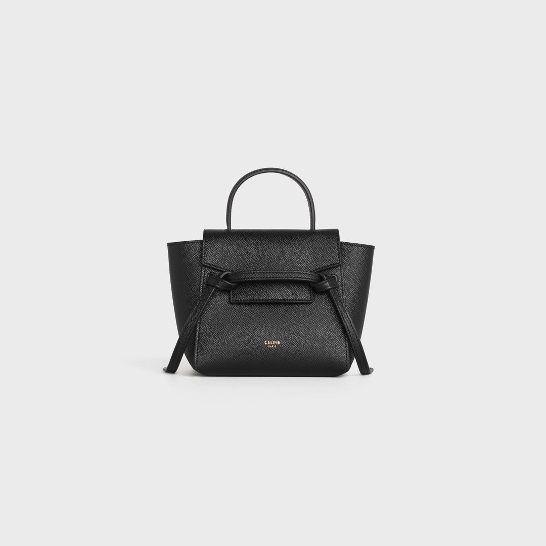 Celine Pico Belt Bag Black in Grained Calfskin, Luxury, Bags & Wallets ...