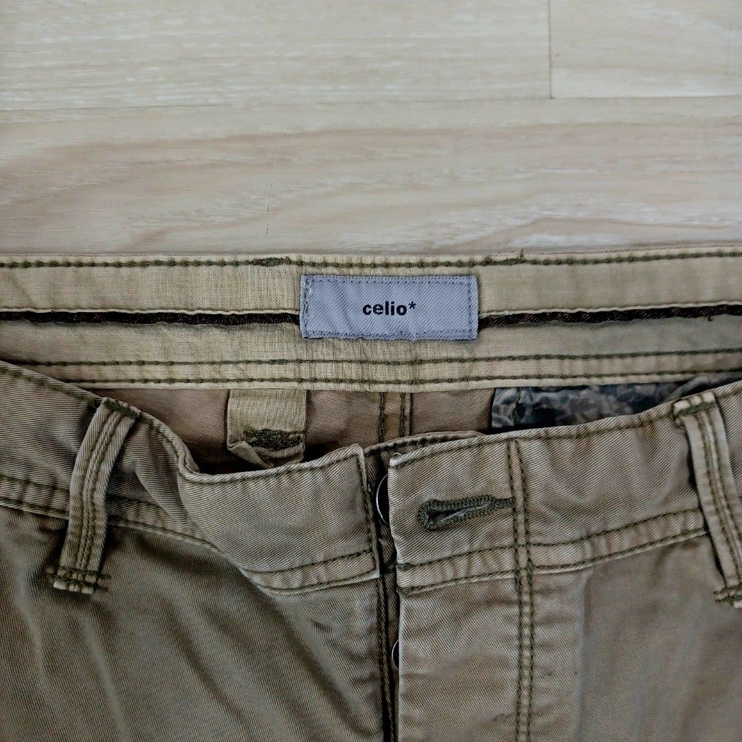 Buy celio* Brown Skinny Fit Solid Trousers for Men Online @ Tata CLiQ