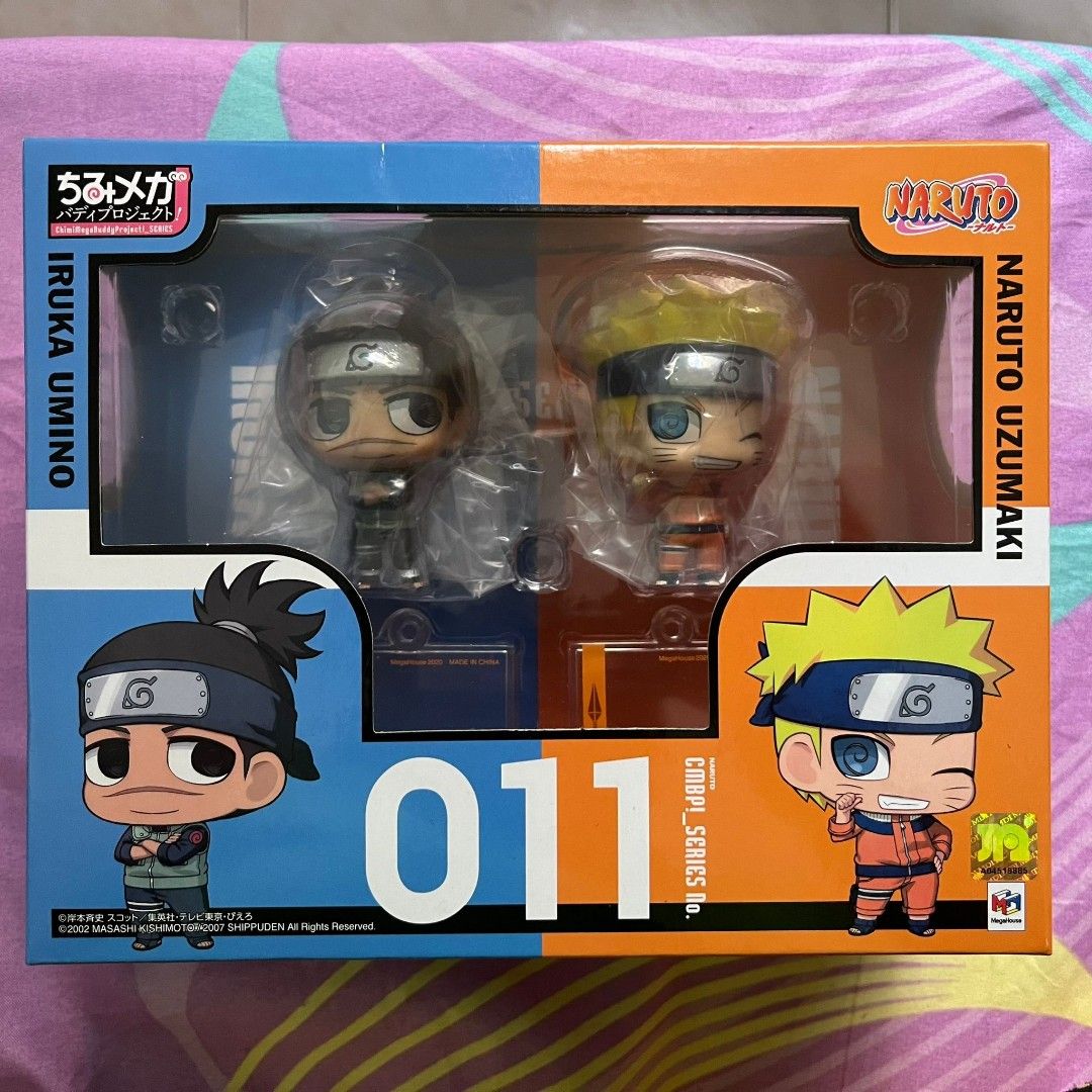  Megahouse Chimimega Buddy Naruto Umino Iruka & Uzumaki Naruto :  Toys & Games