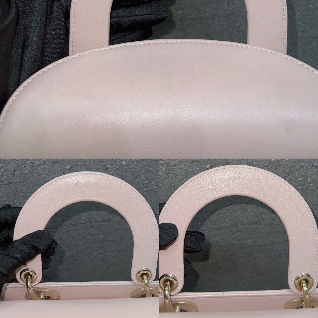 DIOR SMALL LADY DIOR MY ABCDIOR BAG/Powder Pink Cannage Lambskin