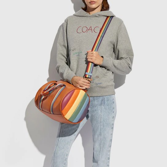 Rainbow leather bag outlet