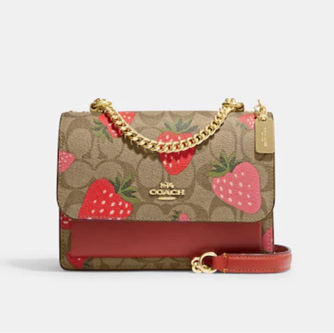 Coach Strawberry Klare Shoulder Bag Women s Fashion Bags Wallets Shoulder Bags on Carousell