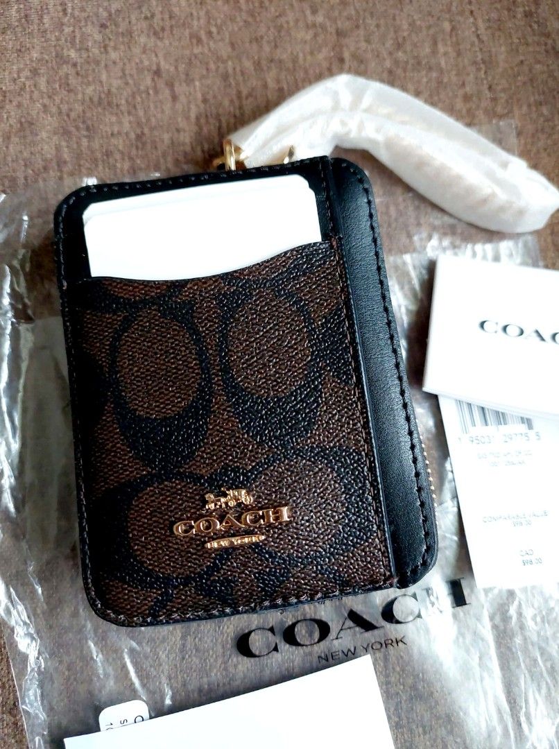 COACH zip card case on Carousell