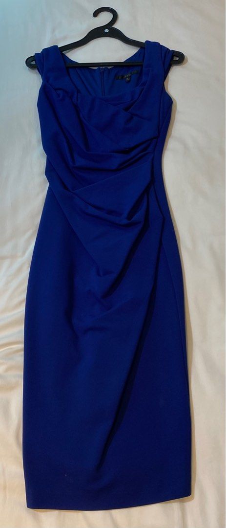 cobalt blue pencil dress Alexia Pencil Dress in Royal Blue – Glamour Bunny