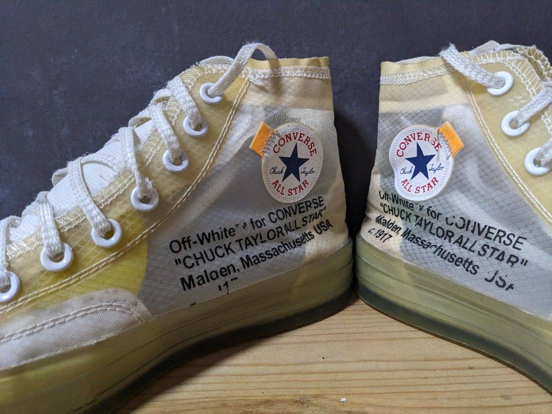 Off white converse 8.5 store