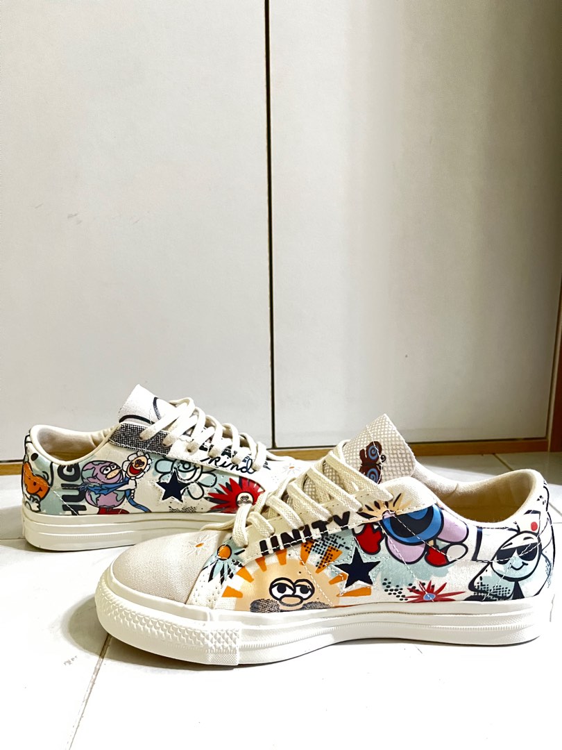 Converse one star sales floral