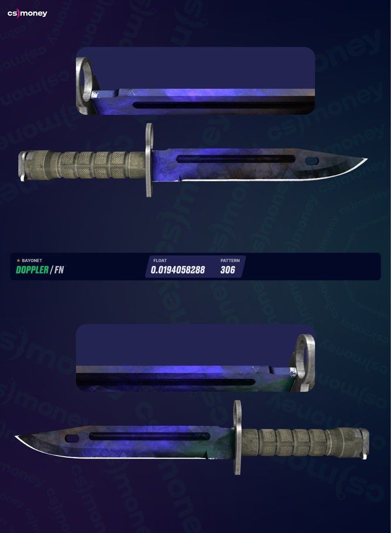 CSGO Bayonet Doppler Phase 3, Video Gaming, Gaming Accessories, In-Game ...
