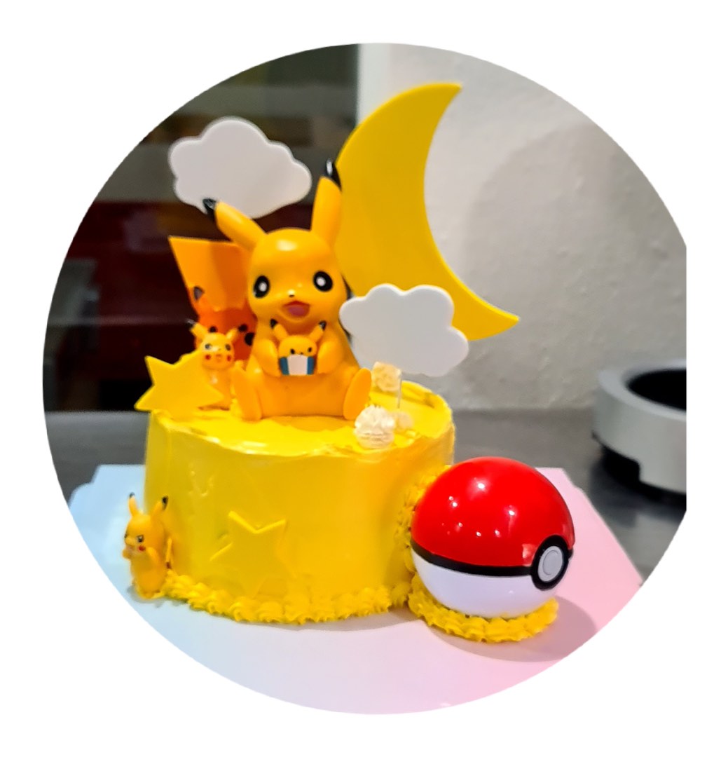 Buy Happy Pikachu Egg-less Cartoon Photo Cake