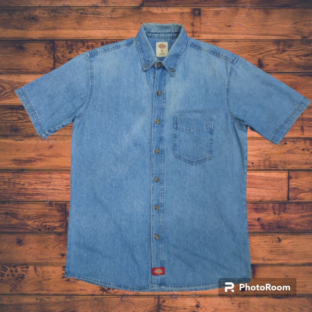 Dickies short sleeve denim shirt best sale