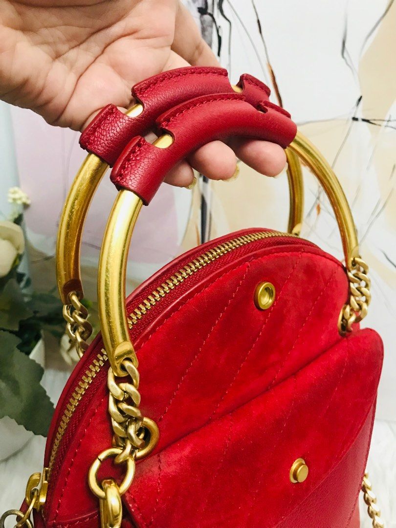 Dissona quilted red bag, Luxury, Bags & Wallets on Carousell