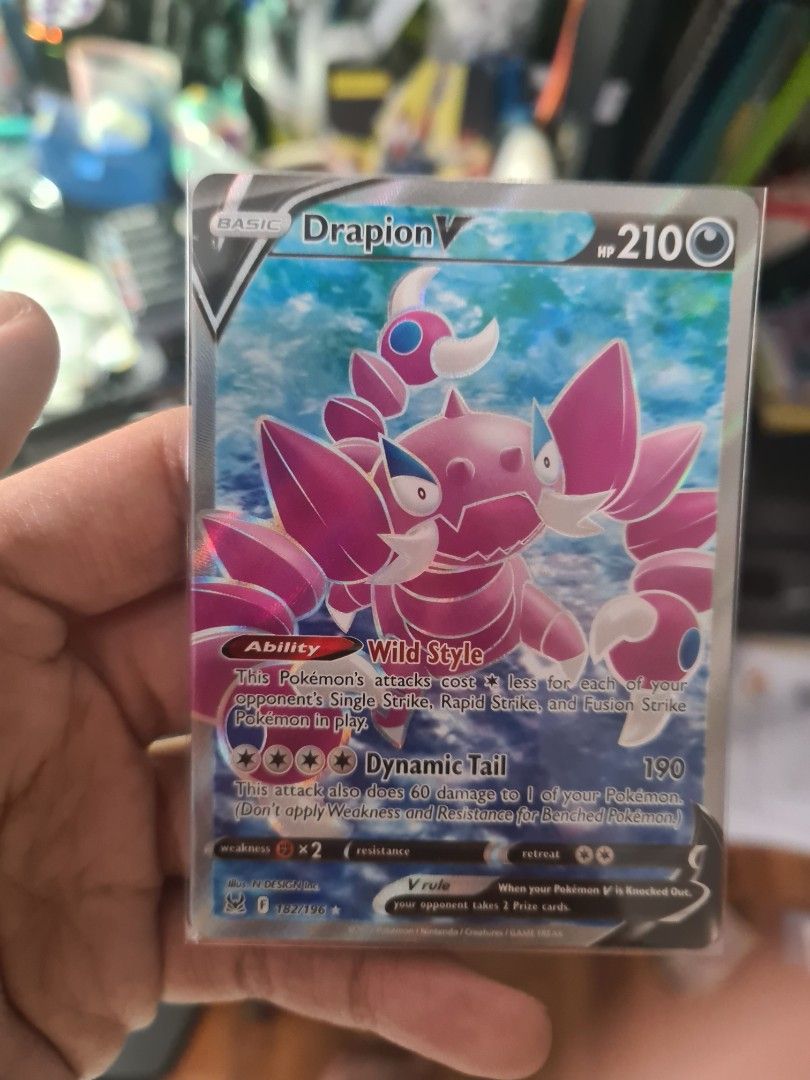 Drapion V Full Art Pokemon Lost Origin Hobbies Toys Toys Games on Carousell