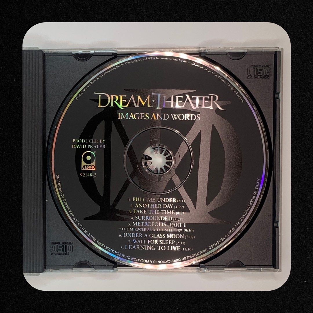 Dream Theater Images And Words (1992) Album Original Compact Disc (CD) Autographed by Mike