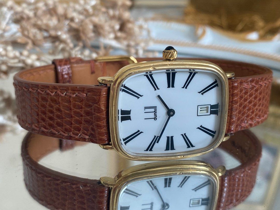 Dunhill Classic Vintage Roman Dial Watch Authentic